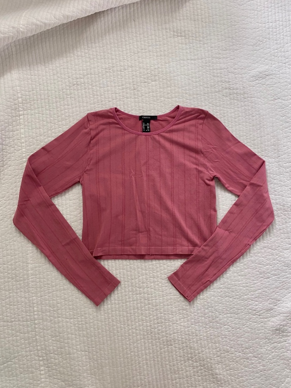 mauve salmon pink long sleeve workout top